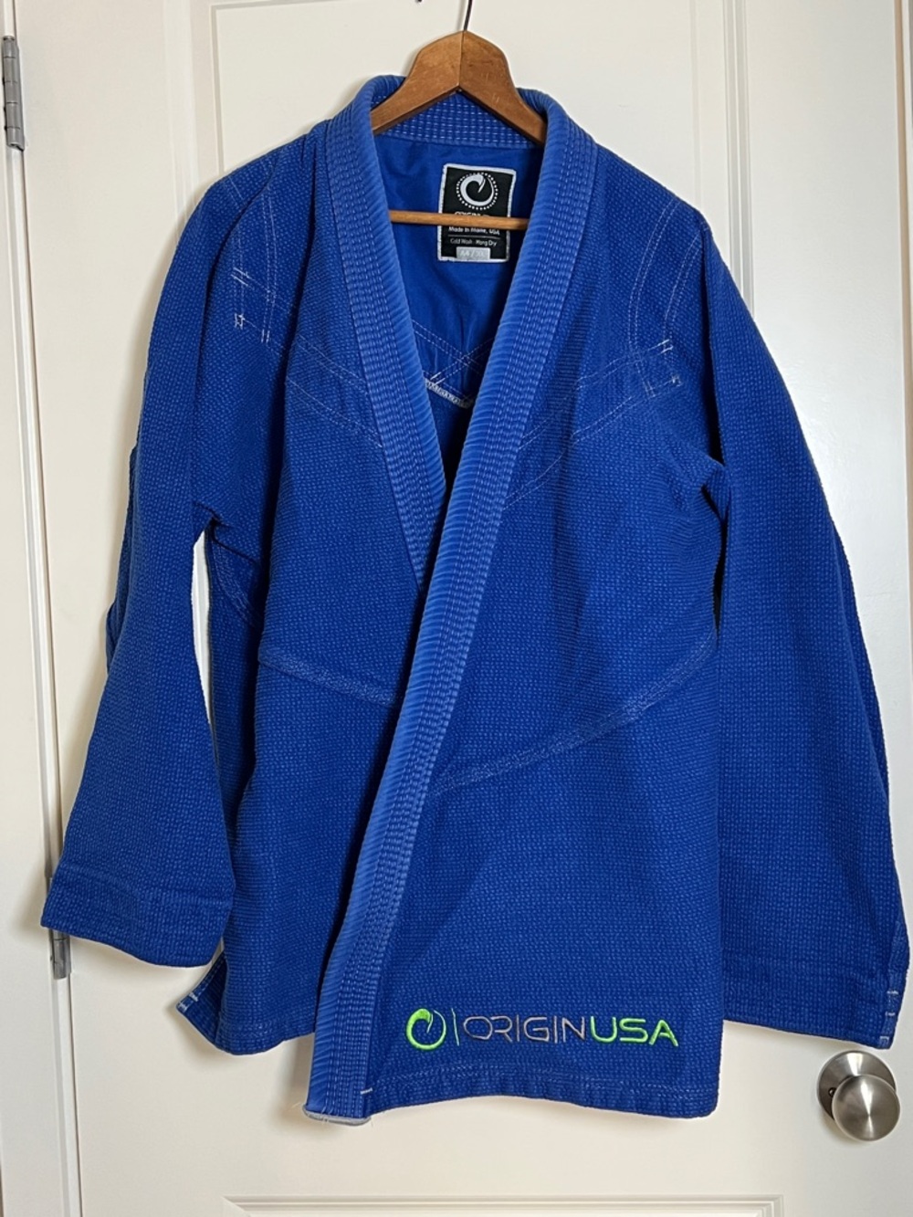 Origin USA Jiu-Jitsu Gi A4 / XL Jacket and Pants Royal Blue (2-pieces)